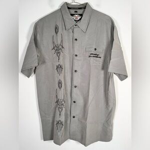 Harley-Davidson Motorcycles Men’s Size Large Short Sleeve Button Down Shirt